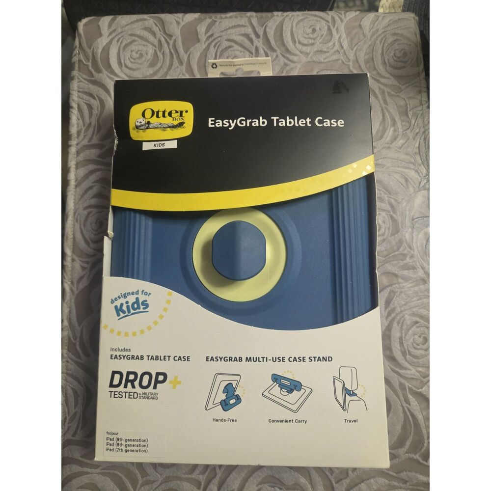 OtterBox - Kids EasyGrab Tablet Case for Apple iPad (7th, 8th, 9th gen)